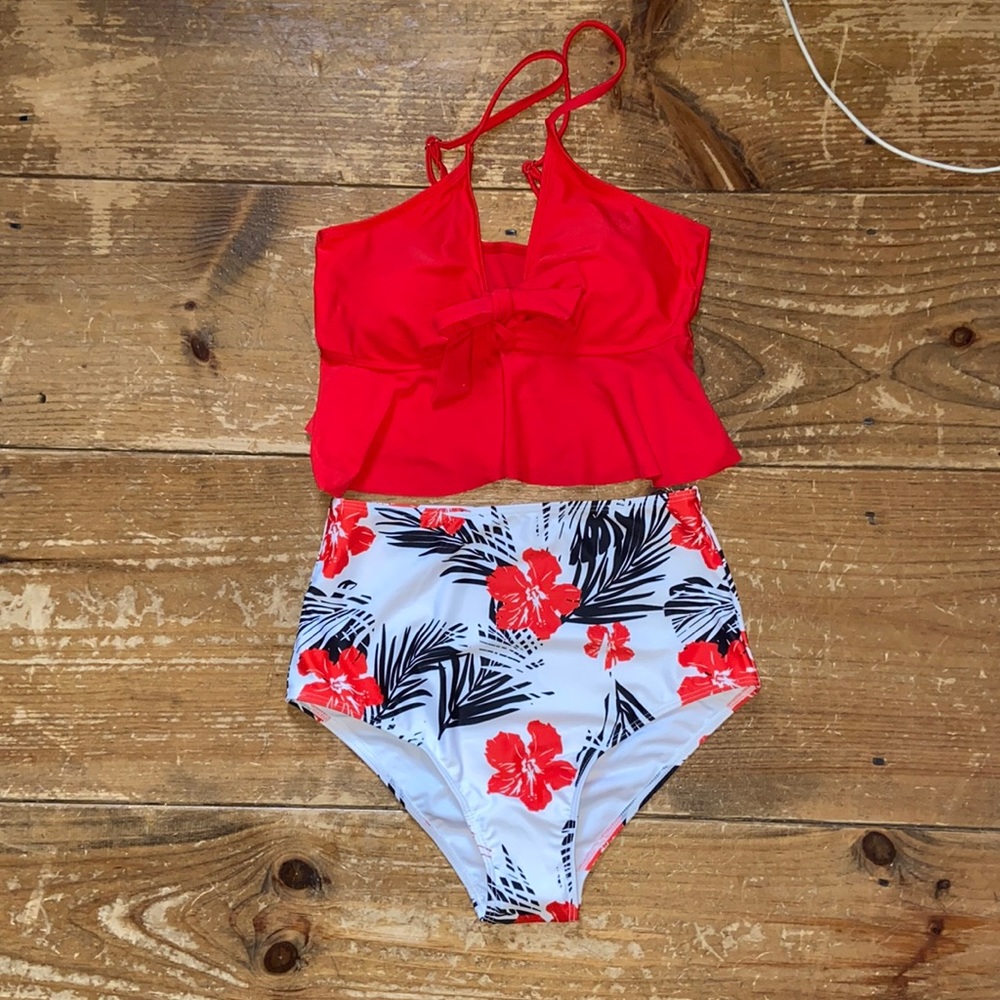 AMAZON - High Waisted Tankini (small) - never worn